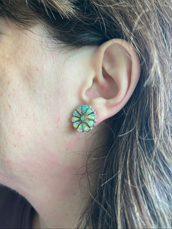 Jewelry - Navajo Opal Cluster Earrings